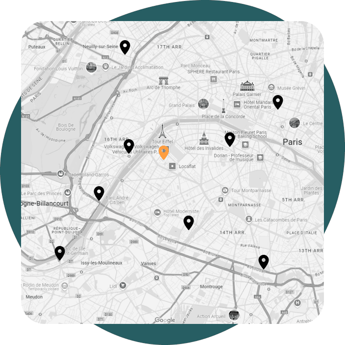 Carte de paris